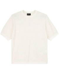 Emporio Armani - Chevron Jacquard Knit Sweater - Lyst