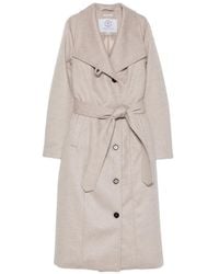 Norwegian Wool - Belted Button-Front Coat - Lyst