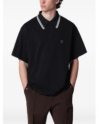 Needles - Piqué Polo Shirt With Embroidered Butterfly - Lyst