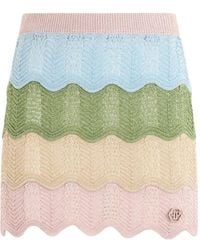 Philipp Plein - Mini Wave Skirt - Lyst