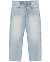 Saint Laurent - Vaqueros Rectos Holgados De Talle Medio - Lyst