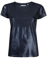 Madison Maison - Lamina Metallic-Foil T-Shirt - Lyst