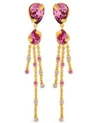 Oscar de la Renta - Drop Chain Earrings - Lyst