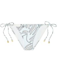 Tory Burch - String-Print Bikini-Bottoms - Lyst