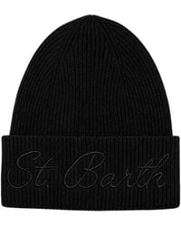 MC2 Saint Barth - Geribbelde Muts Met Geborduurd Logo - Lyst