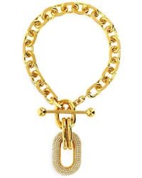 Rabanne - Crystal-Pendant Chunky-Link Necklace - Lyst