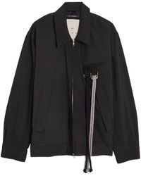 Song For The Mute - Rope-detail Zip-up Shirt Jacket - Lyst