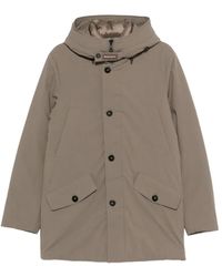 Woolrich - Button Hooded Jacket - Lyst