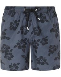 MC2 Saint Barth - Short De Bain Lighting Ultralight À Imprimé Hibiscus - Lyst