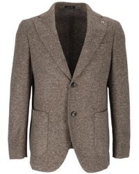 Brera Orologi - Diagonal-Weave Single-Breasted Blazer - Lyst