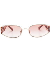 Linda Farrow - Gafas de sol Shelby con montura oval - Lyst