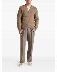Manière De Voir - Daniin Asymmetric Brushed Knit Cardigan - Lyst