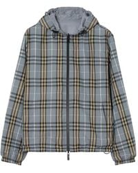 Burberry - Omkeerbaar Geruit Jack Met Capuchon - Lyst
