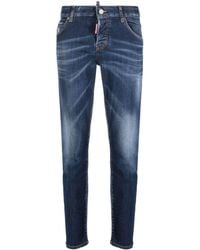 DSquared² - Skinny-Jeans mit Logo-Patch - Lyst