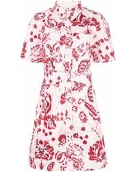 Etro - Floral Paisley-print Cotton Shirt Dress - Lyst
