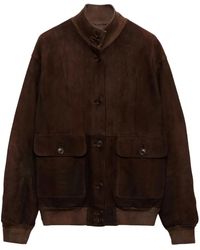 Prada - Suede Jacket - Lyst