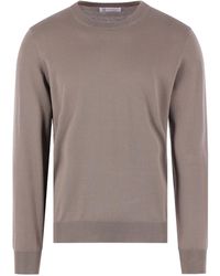 Brunello Cucinelli - Crew-Neck Knitwear Sweater - Lyst