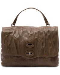 Zanellato - Leren Schoudertas Met Studs - Lyst