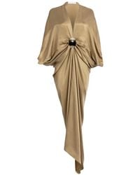 Silvia Tcherassi - Fiore Draped Maxi Dress - Lyst