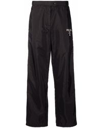 Prada - Re-nylon Side-stripe Track Pants - Lyst