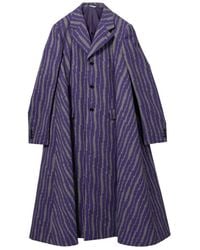 Comme des Garçons - Striped Single-Breasted Coat - Lyst