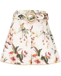 Zimmermann - Shorts Lexi con estampado floral - Lyst