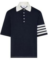 Thom Browne - Polo En Jacquard À 4 Bandes Signature - Lyst