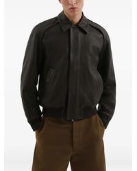1989 STUDIO - Press-Stud Leather Jacket - Lyst