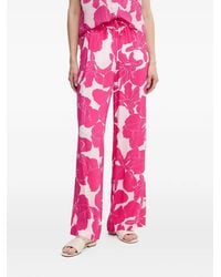 MARC AUREL - Floral Trousers - Lyst