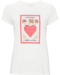 Twin Set - T-shirt con stampa grafica - Lyst