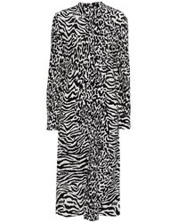 Karl Lagerfeld - Karl Animal-print Shirt Dress - Lyst