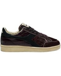 Diadora - Prestige Croco Faux-Pony-Hair Crocodile-Effect Sneakers - Lyst