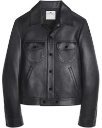 Courreges - レザーシャツジャケット - Lyst