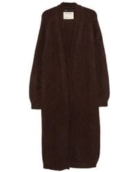 Frenckenberger - Ribbed-Knit Open-Front Cardigan - Lyst
