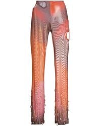 Gcds - Cut-out Flared Trousers - Lyst