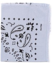 Kujten - Écharpe Frangée À Imprimé Cachemire - Lyst