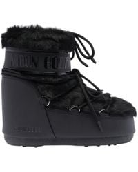 Moon Boot - Faux-Fur Lace-Up Boots - Lyst