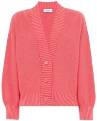 Laneus - Cardigan Con Bottoni E Scollo A V - Lyst