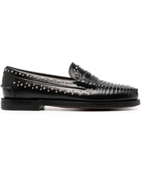 Sebago - Stud-embellished Leather Loafers - Lyst