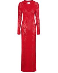 Paris Georgia Basics - Crochet Maxi Dress - Lyst