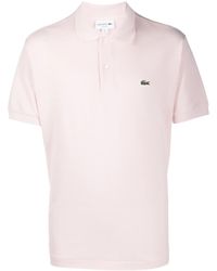 Lacoste - Logo Polo Pink In Cotton - Lyst