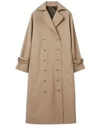 TOTEME - Notched-Lapel Double-Breasted Coat - Lyst