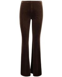 F.it - Velvet Flared Trousers - Lyst