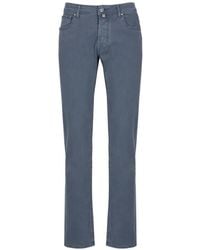 Jacob Cohen - Bard Logo-Patch Straight-Leg Trousers - Lyst