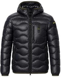 Blauer - Wave Quilted Hooded Jacket - Lyst