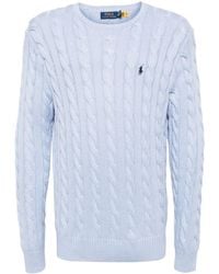 Polo Ralph Lauren - Polo Pony Pullover mit Zopfmuster - Lyst