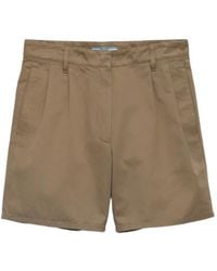 Prada - Washed Chino Bermudas - Lyst