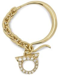 Ferragamo - Collier Gancini À Ornements En Cristal - Lyst