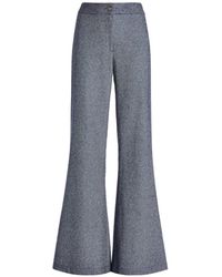 Genny - Tweed-Effect Flared Trousers - Lyst