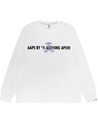 Aape By A Bathing Ape - Graphic-Print Long-Sleeve T-Shirt - Lyst